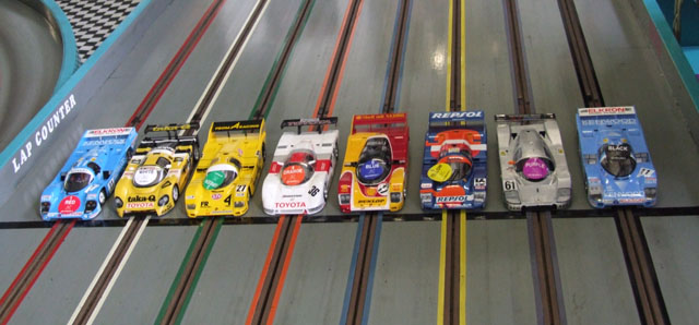 The Group 'C' Cars on the Line for the Final